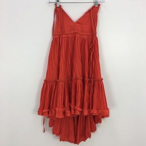 capriccio satin floral ruffle maxi dress